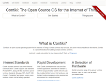 Tablet Screenshot of contiki-os.org